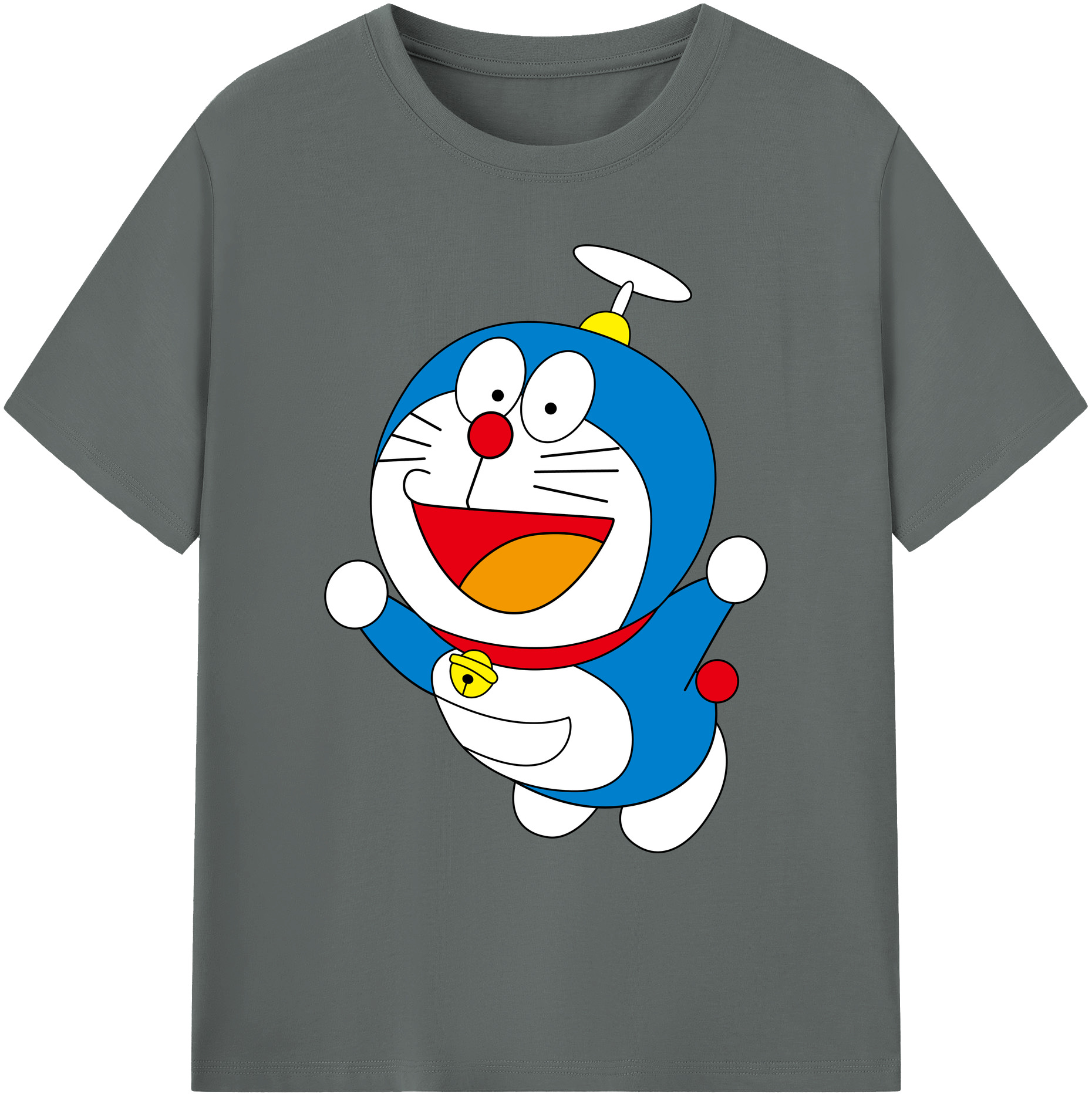 （画像用） ドラえもん Doraemon 綿100％ メンズ半袖Tシャツ｜肌触りやわらか＆通気性